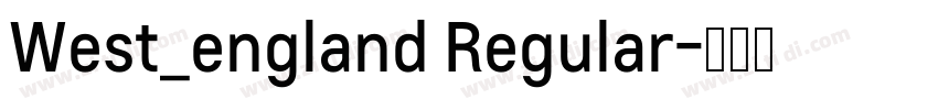 West_england Regular字体转换
